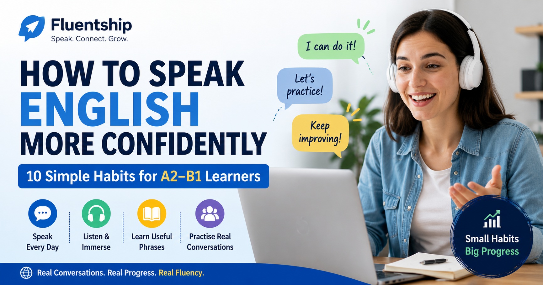 How to Speak English More Confidently: 10 Simple Habits for A2–B1 Learners